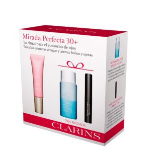 Clarins Multi Active Yeux 15ml Gift Set Gentle Make Up Remover 30ml + Wonder Perfect Black Mascara