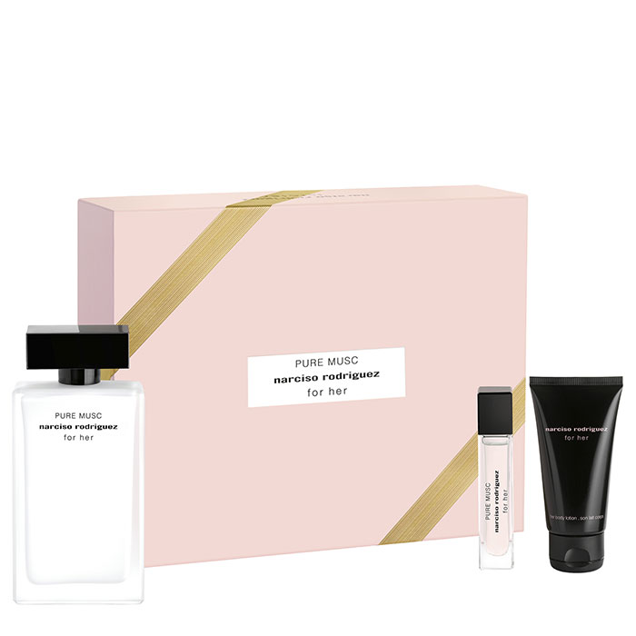 Narciso Rodríguez For Her Pure Musc Eau Parfum Gift Set Miniature 10ml + Body Lotion 75ml - Agatha Shop