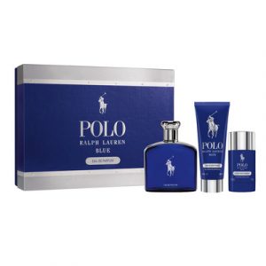 Ralph Lauren Polo Blue Men Eau de Parfum 125 ml Gift Set Deo Spray 75 ml + Body Shower 100 ml