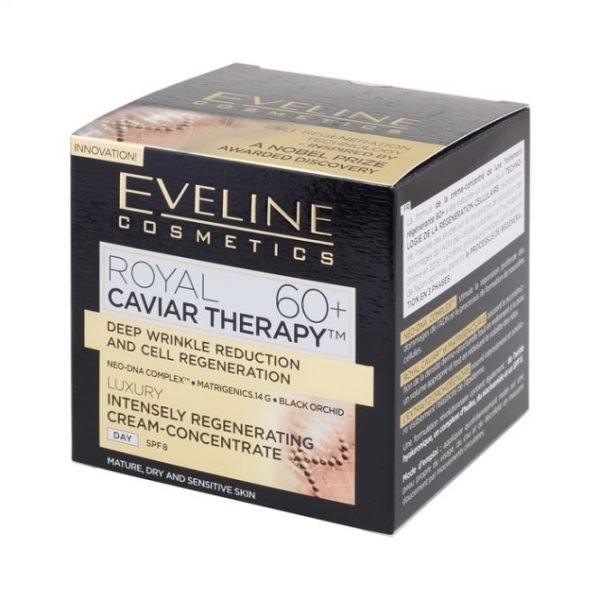 Eveline Royal Caviar Therapy 60+ Luxury Intensely Regenerating Cream-Concentrate.