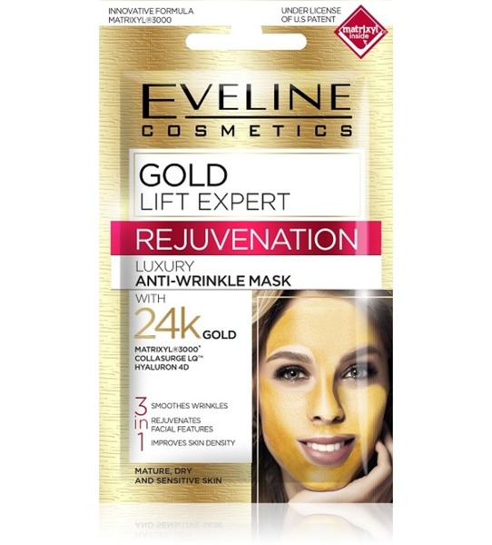 Eveline Gold Lift Expert Rejuvenation Anti-Wrinkle Face Mask