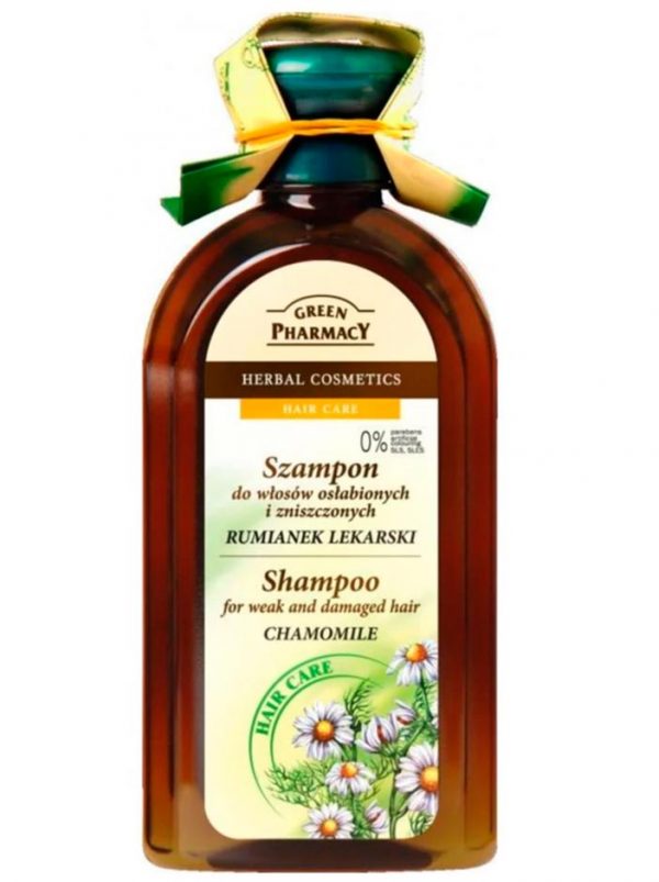 Green Pharmacy Shampoo For Weak and Demaged Hair With Chamomile