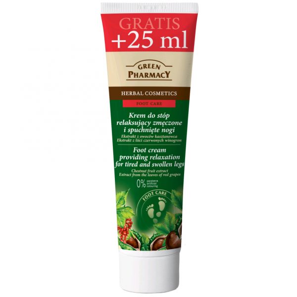 Green Pharmacy Foot Cream Providing Relaxation For Tired and Swollen Legs