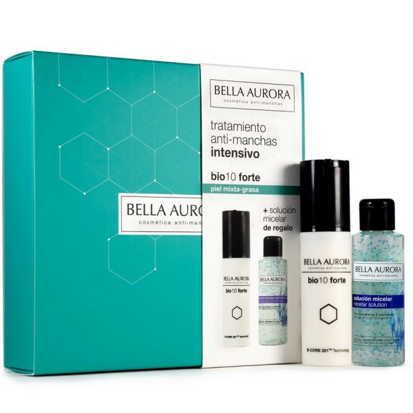 Bella Aurora Bio10 Forte Anti Stain Intensive Treatment Oily Combination Skin + Micelar Solution