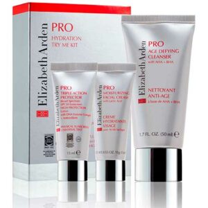 Elizabeth Arden Pro Kit Age Defying Cleanser 50 ml + Moisturizing Facial Cream 15 ml + Triple Action Protector SPF 50 15 ml