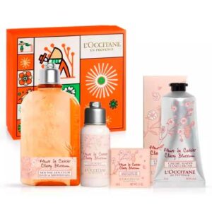 L'Occitane Body Care Cherry Blossom Case + Gift Set