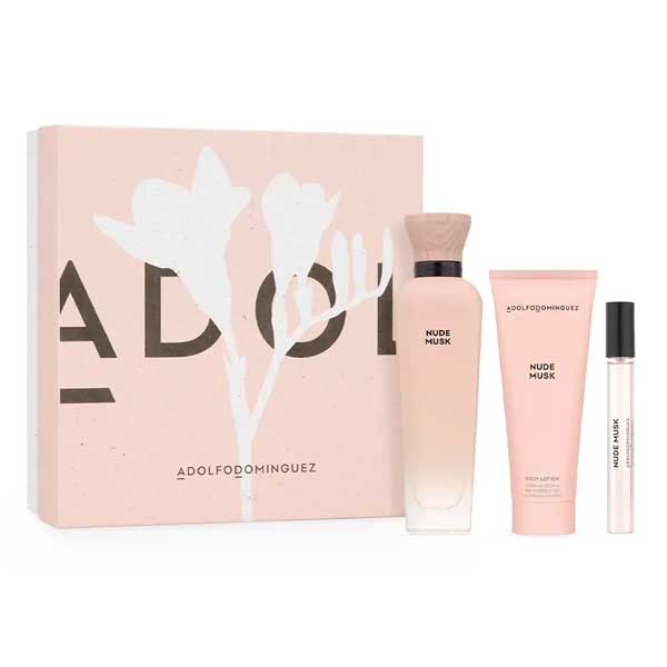 Adolfo Domínguez Nude Musk Eau de Parfum 120 ml Gift Set