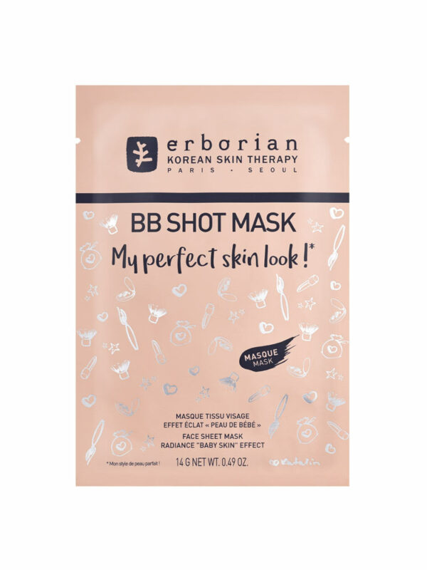 Erborian BB Shot Mask Face Sheet Mask Radiance Baby Skin Effect