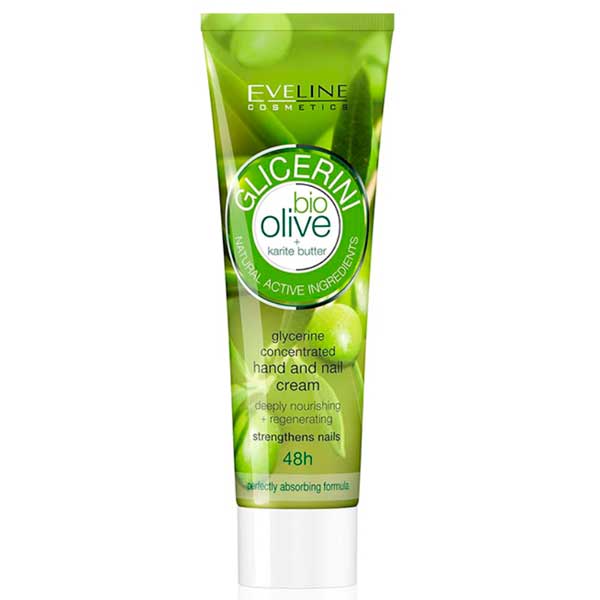 Eveline Glicerini Hand and Nail Cream Olive 100 ml