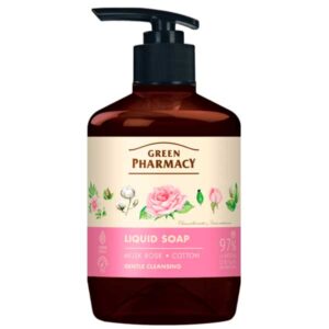 Green Pharmacy Rose and Cotton Liquid Soap 460 ml